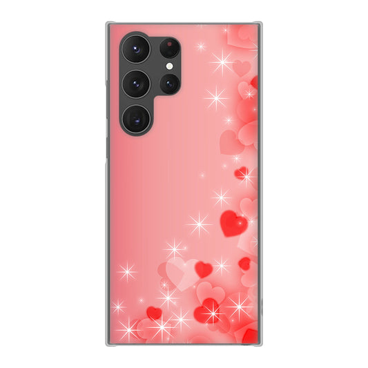 Galaxy S23 Ultra SCG20 au 高画質仕上げ 背面印刷 ハードケース 【003 ハート色の夢】