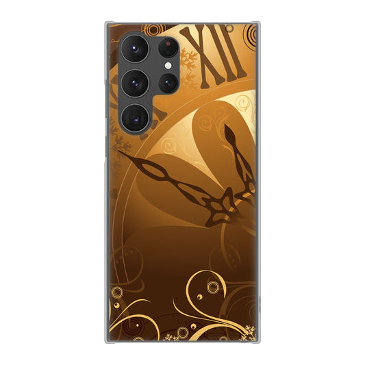 Galaxy S23 Ultra SCG20 au 高画質仕上げ 背面印刷 ハードケース 【185 時を刻む針】