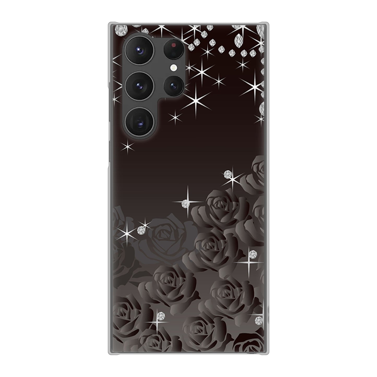 Galaxy S23 Ultra SCG20 au 高画質仕上げ 背面印刷 ハードケース ロマンチックなバラ
