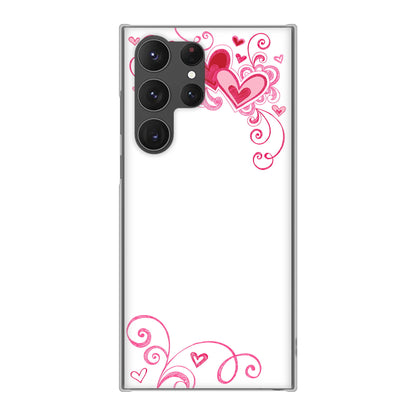 Galaxy S23 Ultra SCG20 au 高画質仕上げ 背面印刷 ハードケース プリティハート