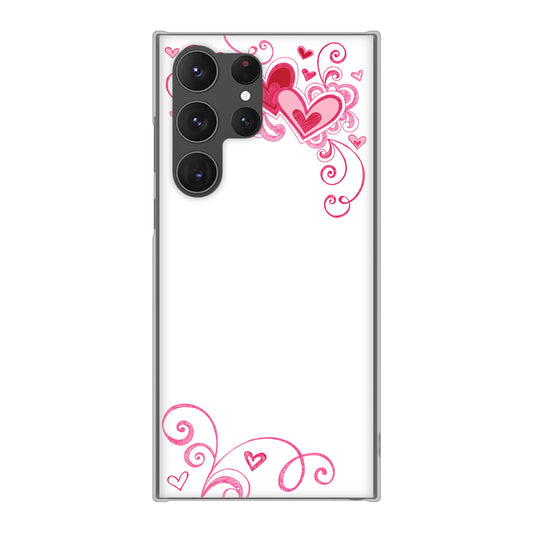 Galaxy S23 Ultra SCG20 au 高画質仕上げ 背面印刷 ハードケース プリティハート