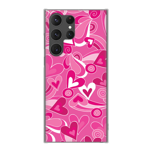 Galaxy S23 Ultra SCG20 au 高画質仕上げ 背面印刷 ハードケース プリティハート