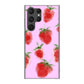 Galaxy S23 Ultra SCG20 au 高画質仕上げ 背面印刷 ハードケース イチゴ 水彩