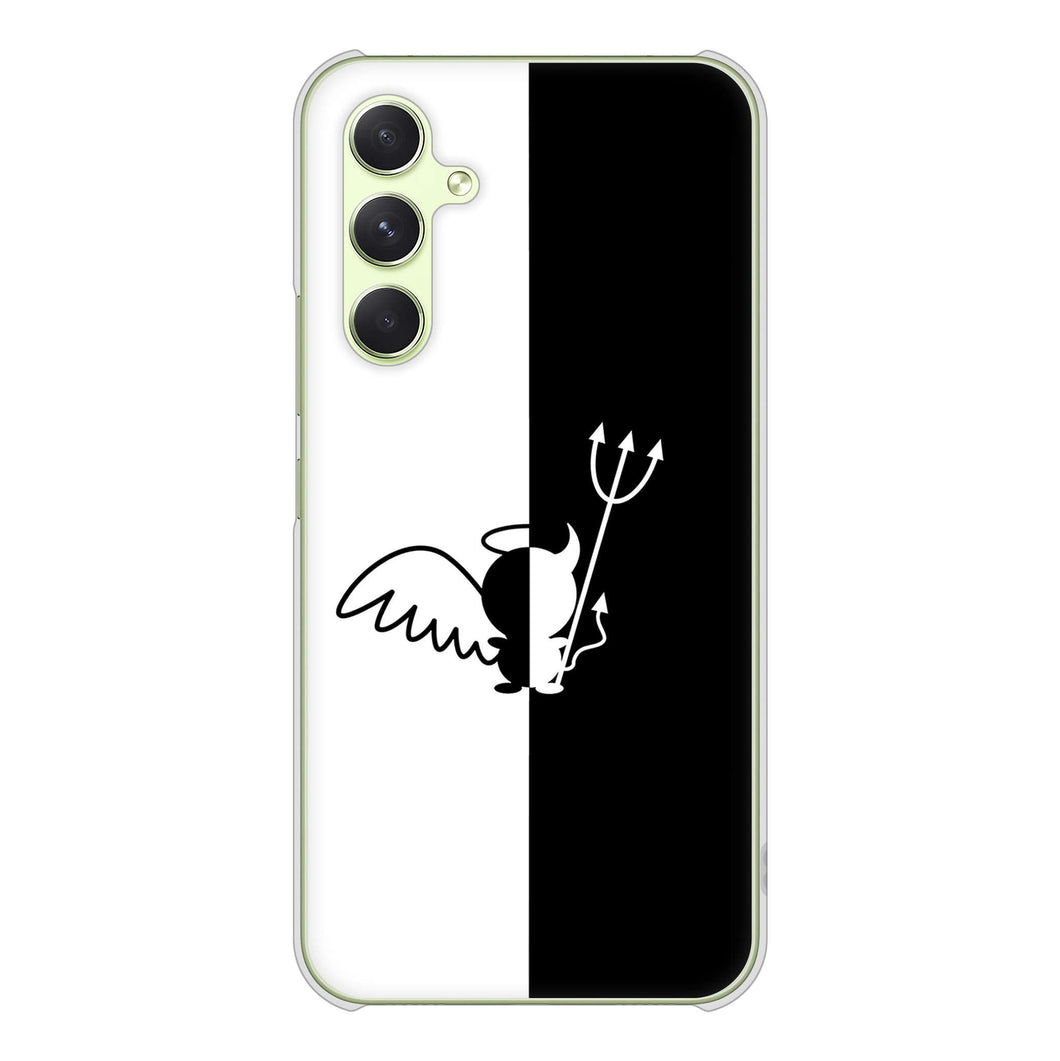 Galaxy A54 5G SCG21 au 高画質仕上げ 背面印刷 ハードケース 【027 ハーフデビット】