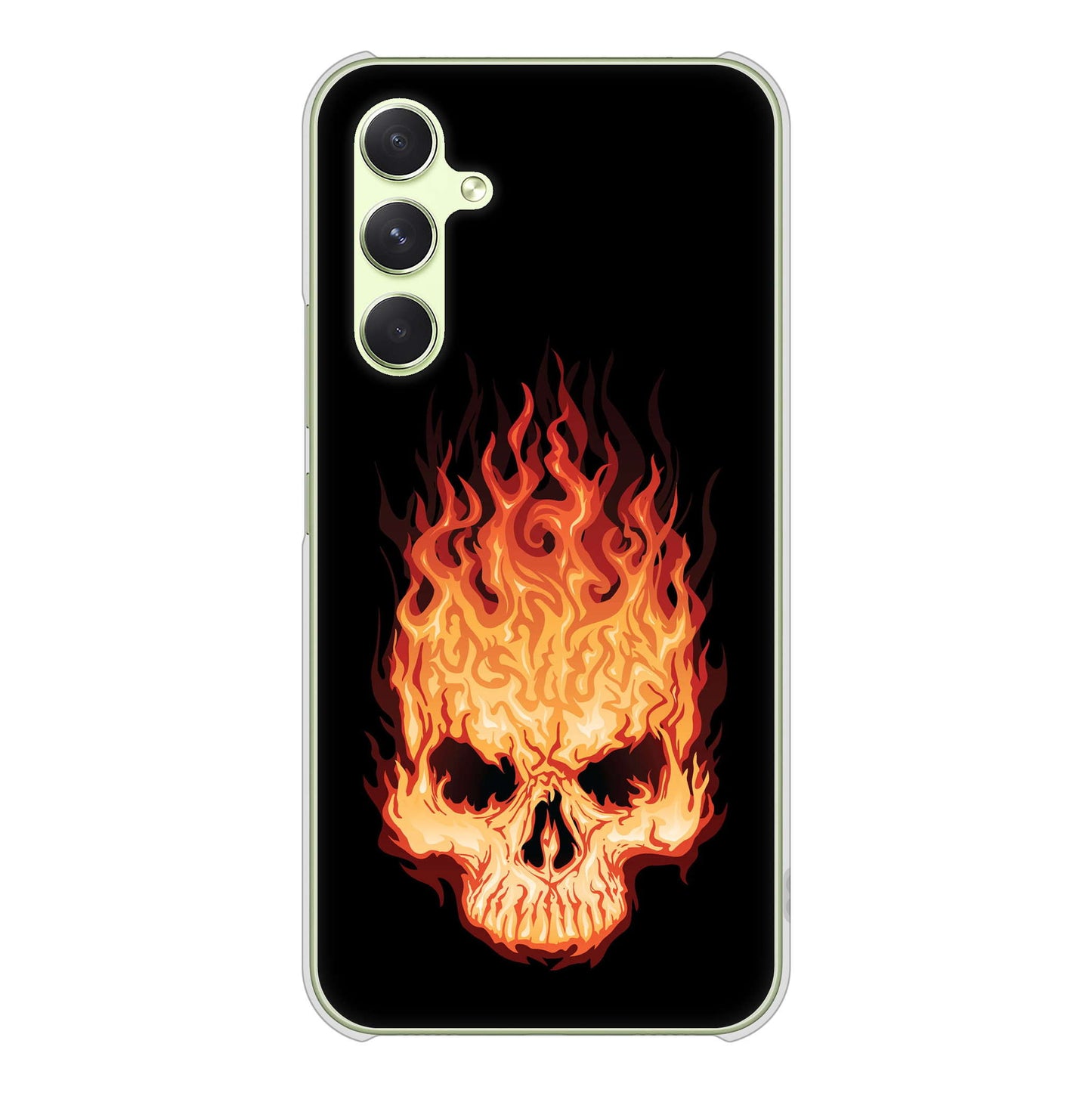 Galaxy A54 5G SCG21 au 高画質仕上げ 背面印刷 ハードケース 【364 ドクロの怒り】