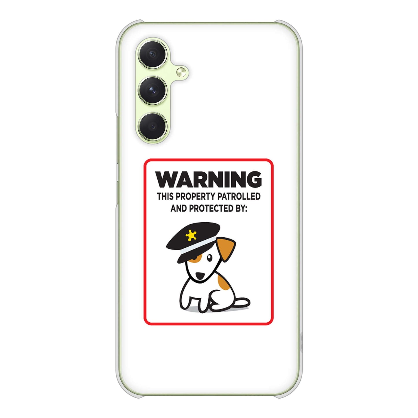 Galaxy A54 5G SCG21 au 高画質仕上げ 背面印刷 ハードケース 【374 猛犬注意】