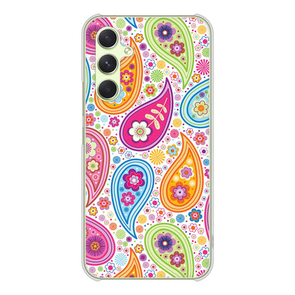 Galaxy A54 5G SCG21 au 高画質仕上げ 背面印刷 ハードケースペイズリー