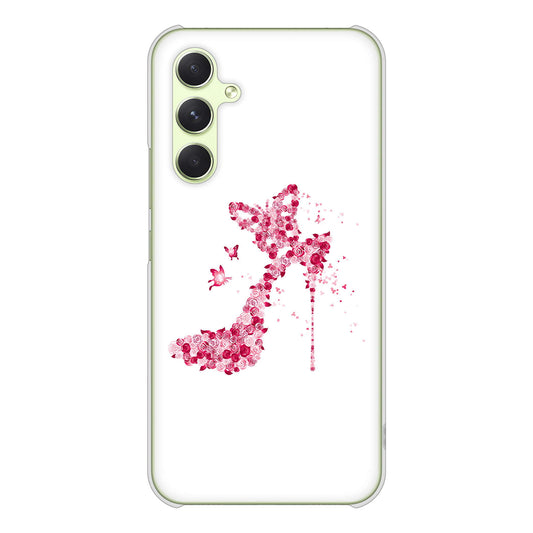 Galaxy A54 5G SCG21 au 高画質仕上げ 背面印刷 ハードケース 【387 薔薇のハイヒール】