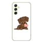 Galaxy A54 5G SCG21 au 高画質仕上げ 背面印刷 ハードケース 【394 I love ダックス】