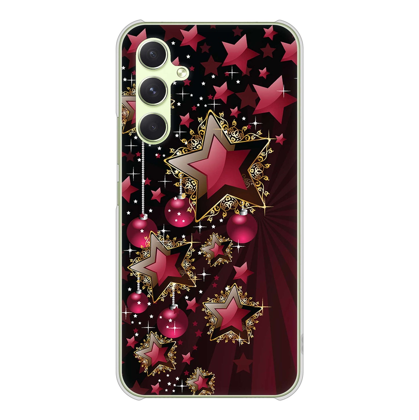 Galaxy A54 5G SCG21 au 高画質仕上げ 背面印刷 ハードケース 【434 星の壁】
