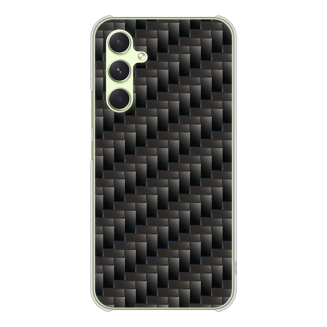 Galaxy A54 5G SCG21 au 高画質仕上げ 背面印刷 ハードケース 【461 カーボン】