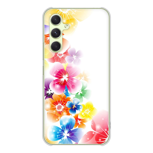 Galaxy A54 5G SCG21 au 高画質仕上げ 背面印刷 ハードケース 【1209 光と花】