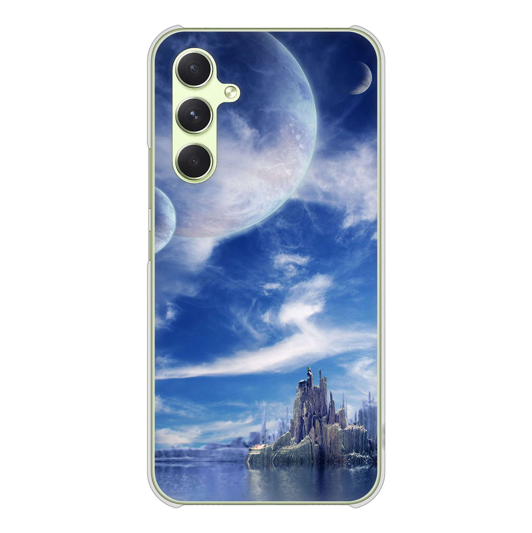 Galaxy A54 5G SCG21 au 高画質仕上げ 背面印刷 ハードケース 【1270 広がる宇宙】
