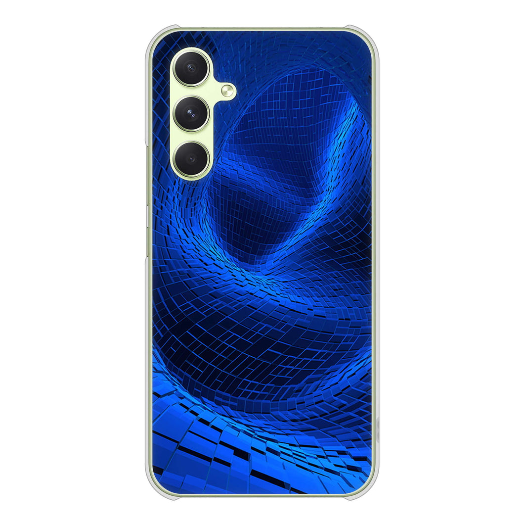 Galaxy A54 5G SCG21 au 高画質仕上げ 背面印刷 ハードケース 【1302 ワープブルー】