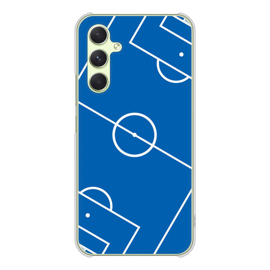 Galaxy A54 5G SCG21 au 高画質仕上げ 背面印刷 ハードケース 【IB922 SOCCER_ピッチ】