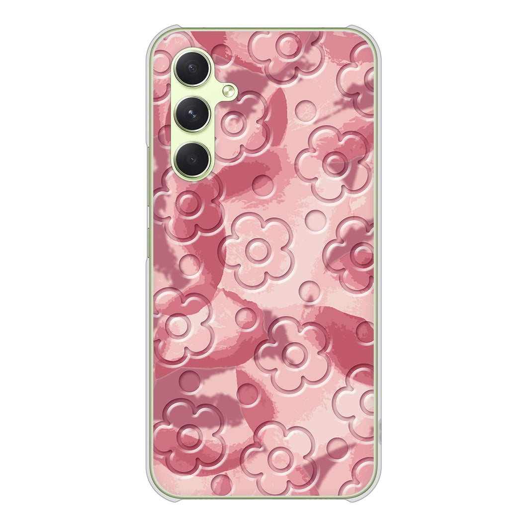 Galaxy A54 5G SCG21 au 高画質仕上げ 背面印刷 ハードケースフラワーヴェルニ