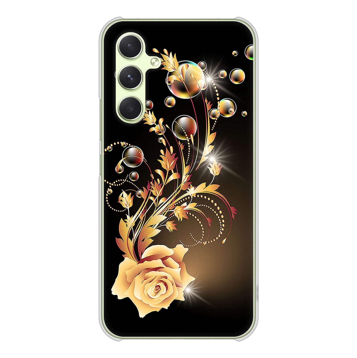 Galaxy A54 5G SCG21 au 高画質仕上げ 背面印刷 ハードケースロマンチックなバラ