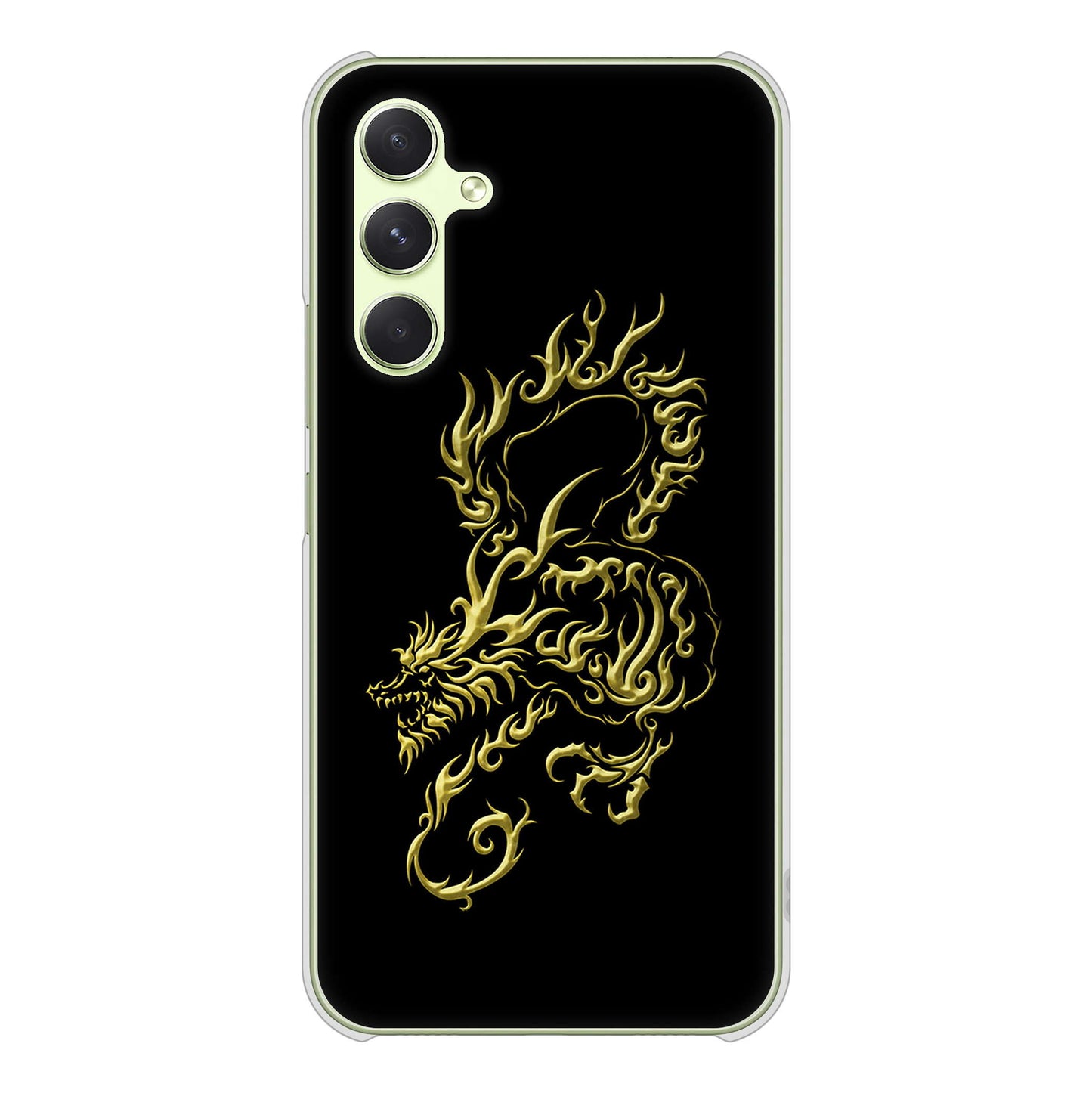 Galaxy A54 5G SCG21 au 高画質仕上げ 背面印刷 ハードケース 【VA831 闇と龍】