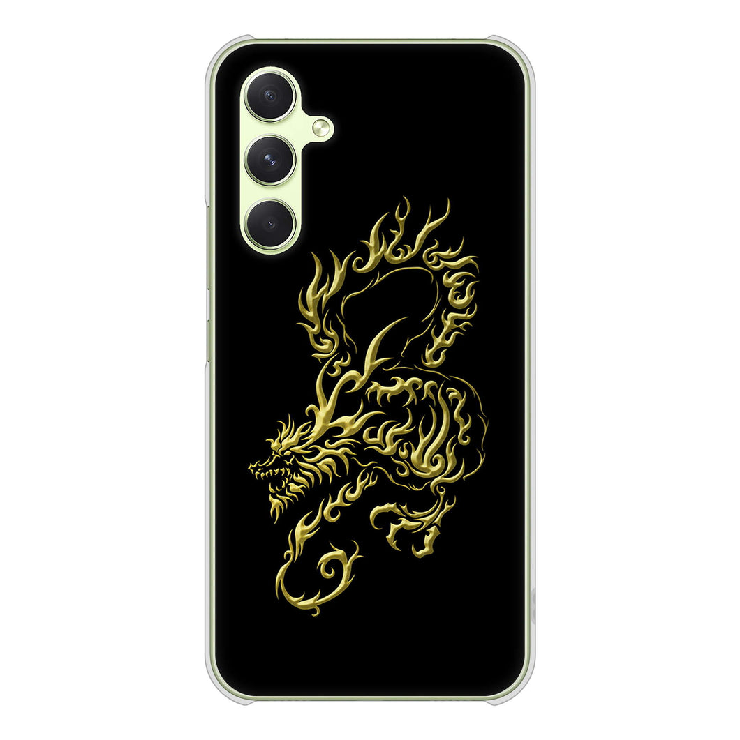 Galaxy A54 5G SCG21 au 高画質仕上げ 背面印刷 ハードケース 【VA831 闇と龍】