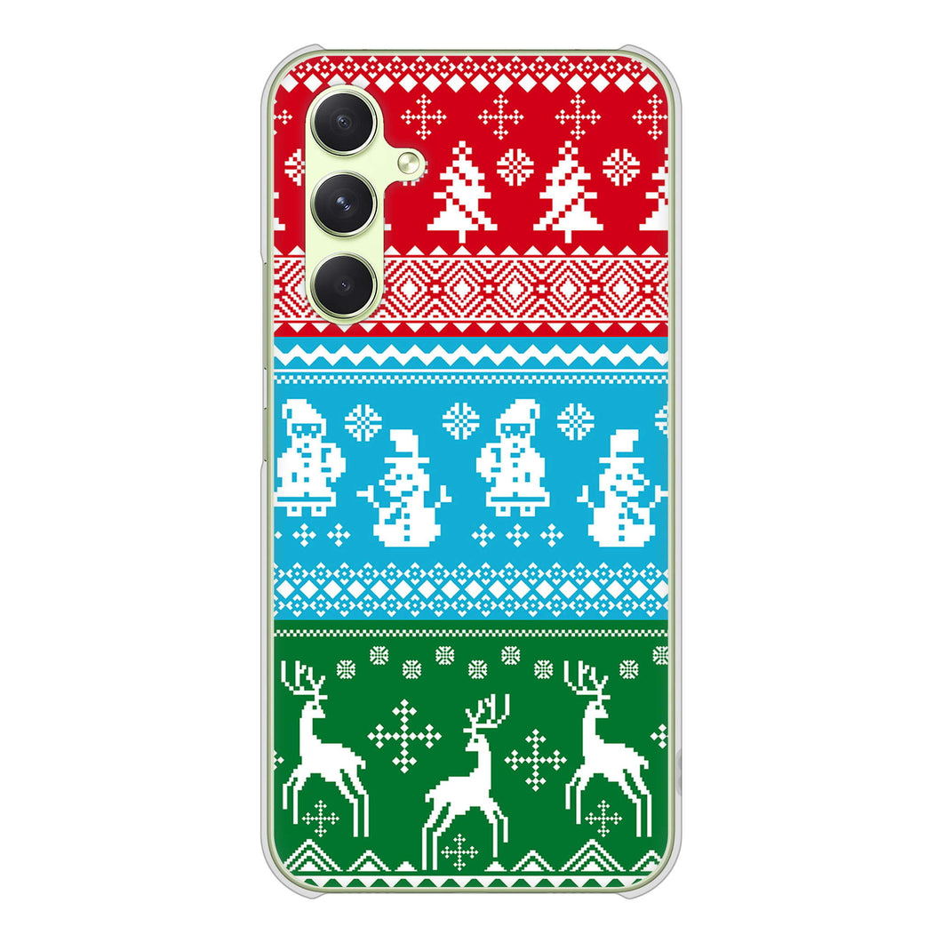 Galaxy A54 5G SCG21 au 高画質仕上げ 背面印刷 ハードケースクリスマス
