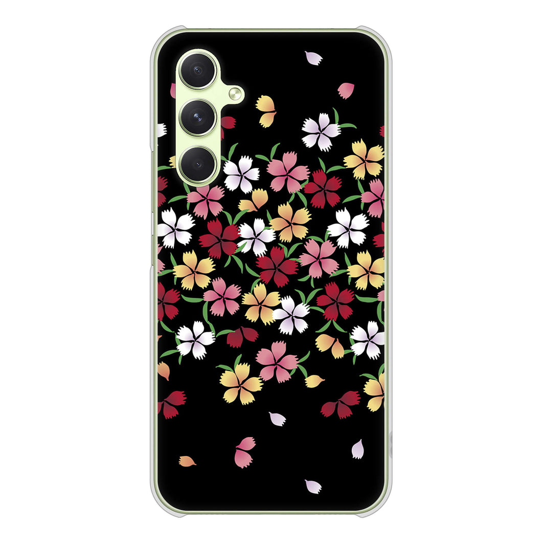 Galaxy A54 5G SCG21 au 高画質仕上げ 背面印刷 ハードケース和花柄