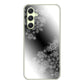 Galaxy A54 5G SCG21 au 高画質仕上げ 背面印刷 ハードケース 【YJ340 モノトーン 雪の結晶 】