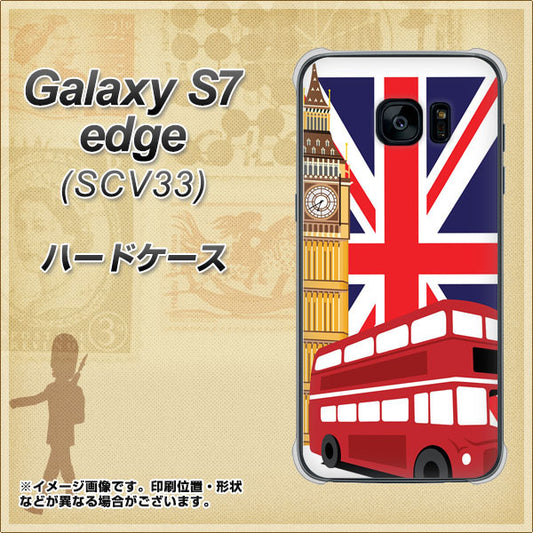 au ギャラクシーS7エッジ SCV33 高画質仕上げ 背面印刷 ハードケース【573 イギリス】