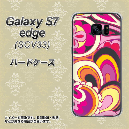 au ギャラクシーS7エッジ SCV33 高画質仕上げ 背面印刷 ハードケース【586 ブローアップカラー】