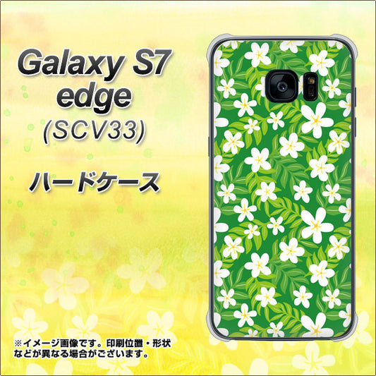 au ギャラクシーS7エッジ SCV33 高画質仕上げ 背面印刷 ハードケース【760 ジャスミンの花畑】