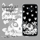 au ギャラクシーS7エッジ SCV33 高画質仕上げ 背面印刷 ハードケース【AG837 苺兎（黒）】