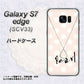 au ギャラクシーS7エッジ SCV33 高画質仕上げ 背面印刷 ハードケース【OE815 6月パール】