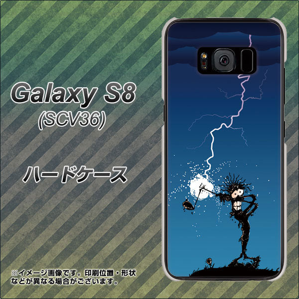 au ギャラクシー S8 SCV36 高画質仕上げ 背面印刷 ハードケース【417 ゴルファーの苦難】