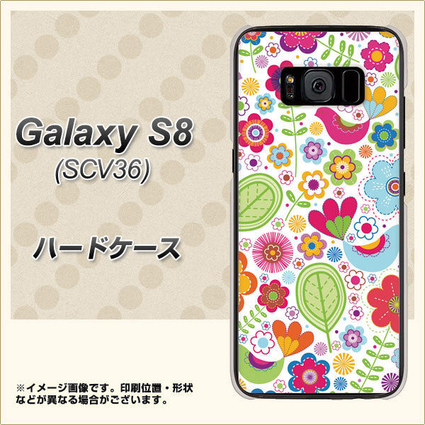 au ギャラクシー S8 SCV36 高画質仕上げ 背面印刷 ハードケース【477 幸せな絵】