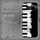 au ギャラクシー S8 SCV36 高画質仕上げ 背面印刷 ハードケース【611 クラッシュピアノ】