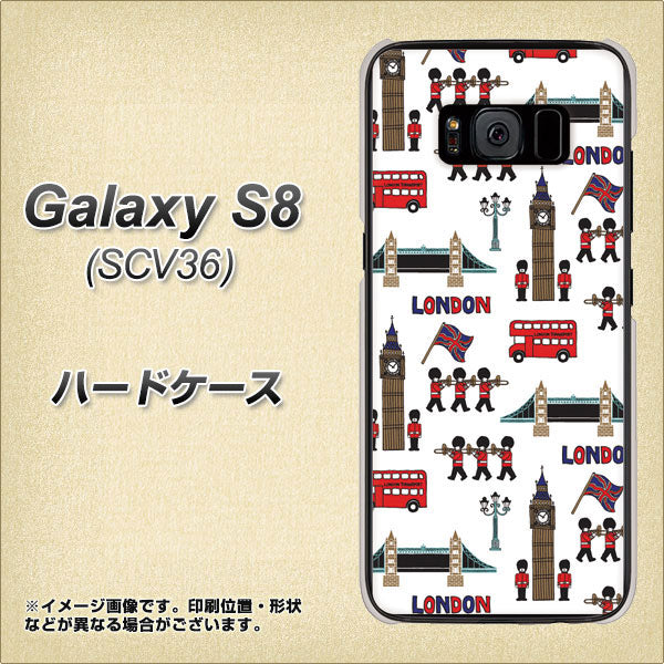 au ギャラクシー S8 SCV36 高画質仕上げ 背面印刷 ハードケース【EK811 ロンドンの街】