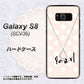 au ギャラクシー S8 SCV36 高画質仕上げ 背面印刷 ハードケース【OE815 6月パール】