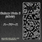au ギャラクシーノート8 SCV37 高画質仕上げ 背面印刷 ハードケース【363 ドクロの刺青】