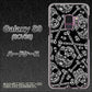 au ギャラクシー S9 SCV38 高画質仕上げ 背面印刷 ハードケース【363 ドクロの刺青】