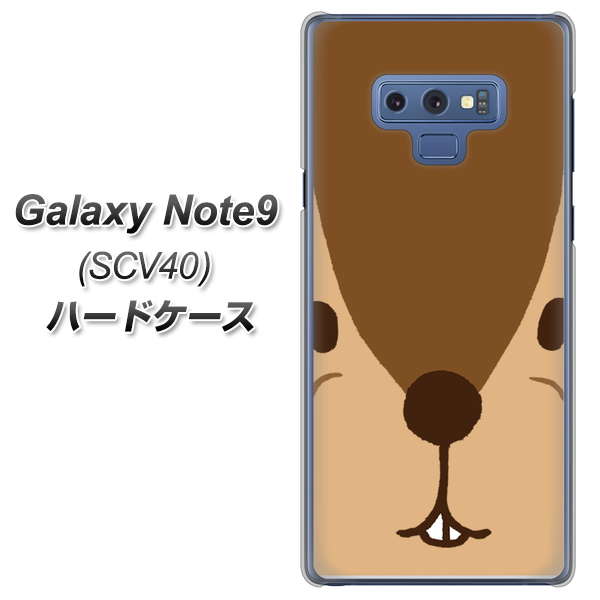 au ギャラクシー ノート9 SCV40 高画質仕上げ 背面印刷 ハードケース【349 りす】