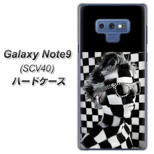au ギャラクシー ノート9 SCV40 高画質仕上げ 背面印刷 ハードケース【357 bk&wh】