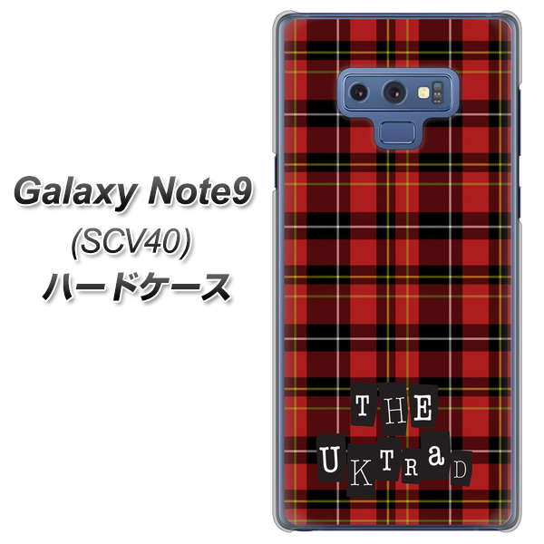 au ギャラクシー ノート9 SCV40 高画質仕上げ 背面印刷 ハードケース【547 THEチェック】