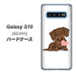 au ギャラクシー S10 SCV41 高画質仕上げ 背面印刷 ハードケース【394 I love ダックス】