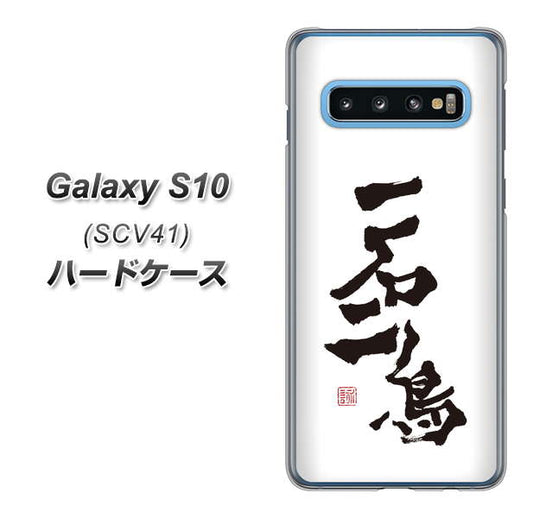 au ギャラクシー S10 SCV41 高画質仕上げ 背面印刷 ハードケース【OE844 一石二鳥】