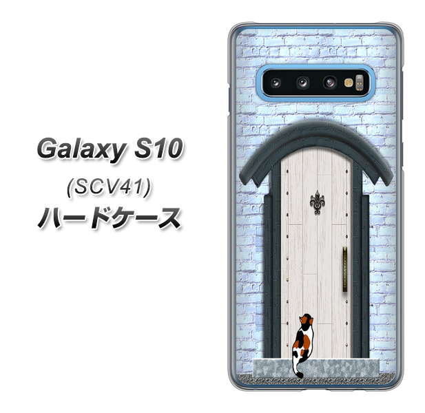 au ギャラクシー S10 SCV41 高画質仕上げ 背面印刷 ハードケース【YA951 石ドア01】