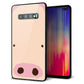 au ギャラクシー S10+ SCV42 強化ガラス＆TPUスマホケース ガラプリ【353 ぶた】