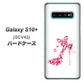 au ギャラクシー S10+ SCV42 高画質仕上げ 背面印刷 ハードケース【387 薔薇のハイヒール】