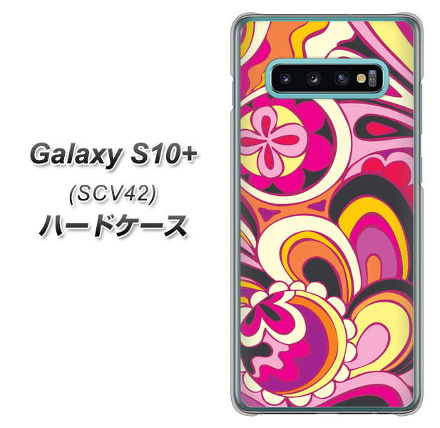 au ギャラクシー S10+ SCV42 高画質仕上げ 背面印刷 ハードケース【586 ブローアップカラー】