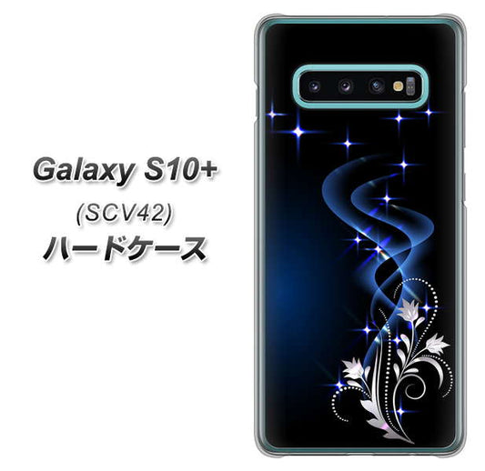 au ギャラクシー S10+ SCV42 高画質仕上げ 背面印刷 ハードケース【1278 華より昇る流れ】