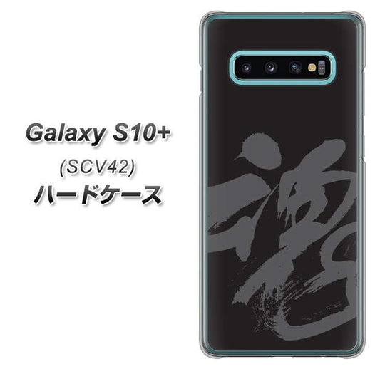 au ギャラクシー S10+ SCV42 高画質仕上げ 背面印刷 ハードケース【IB915  魂】