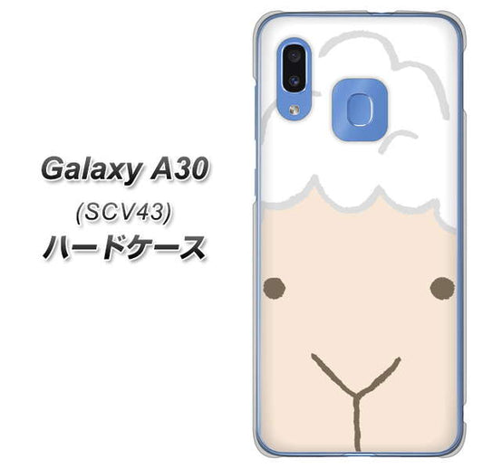 au ギャラクシー A30 SCV43 高画質仕上げ 背面印刷 ハードケース【346 ひつじ】